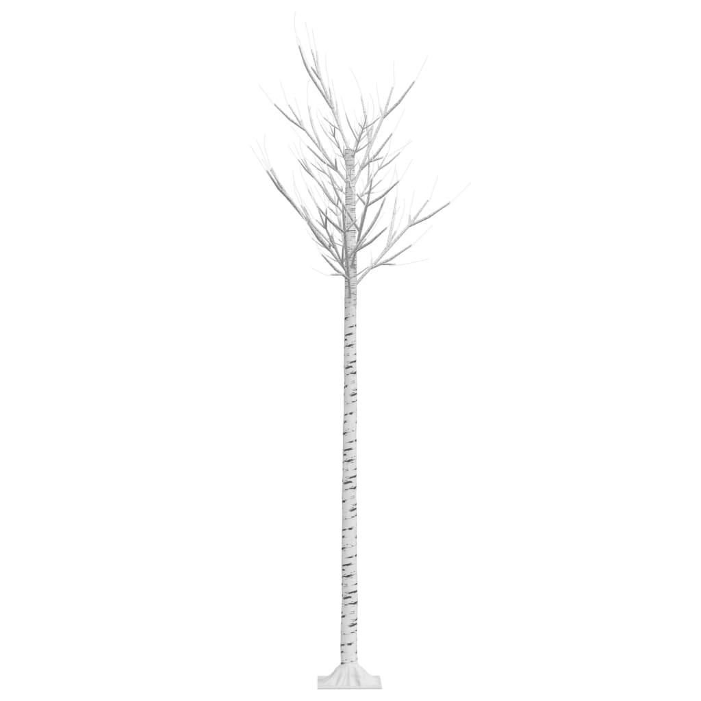 vidaXL Vánoční stromek 200 teplých bílých LED 2,2 m vrba dovnitř i ven