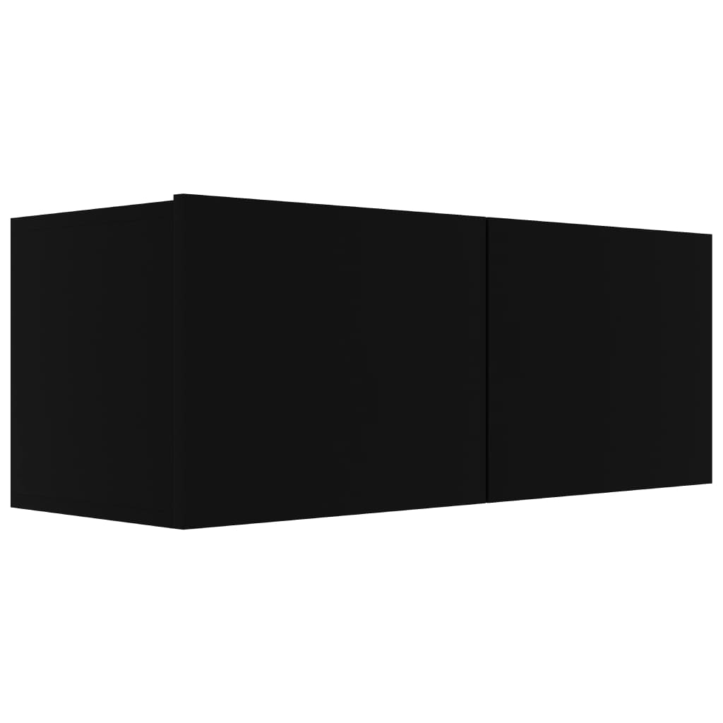 vidaXL 5dílný set TV skříněk černý dřevotříska