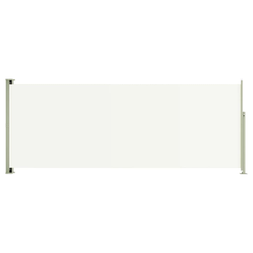 vidaXL Zatahovací boční markýza/zástěna na terasu 117 x 300 cm krémová