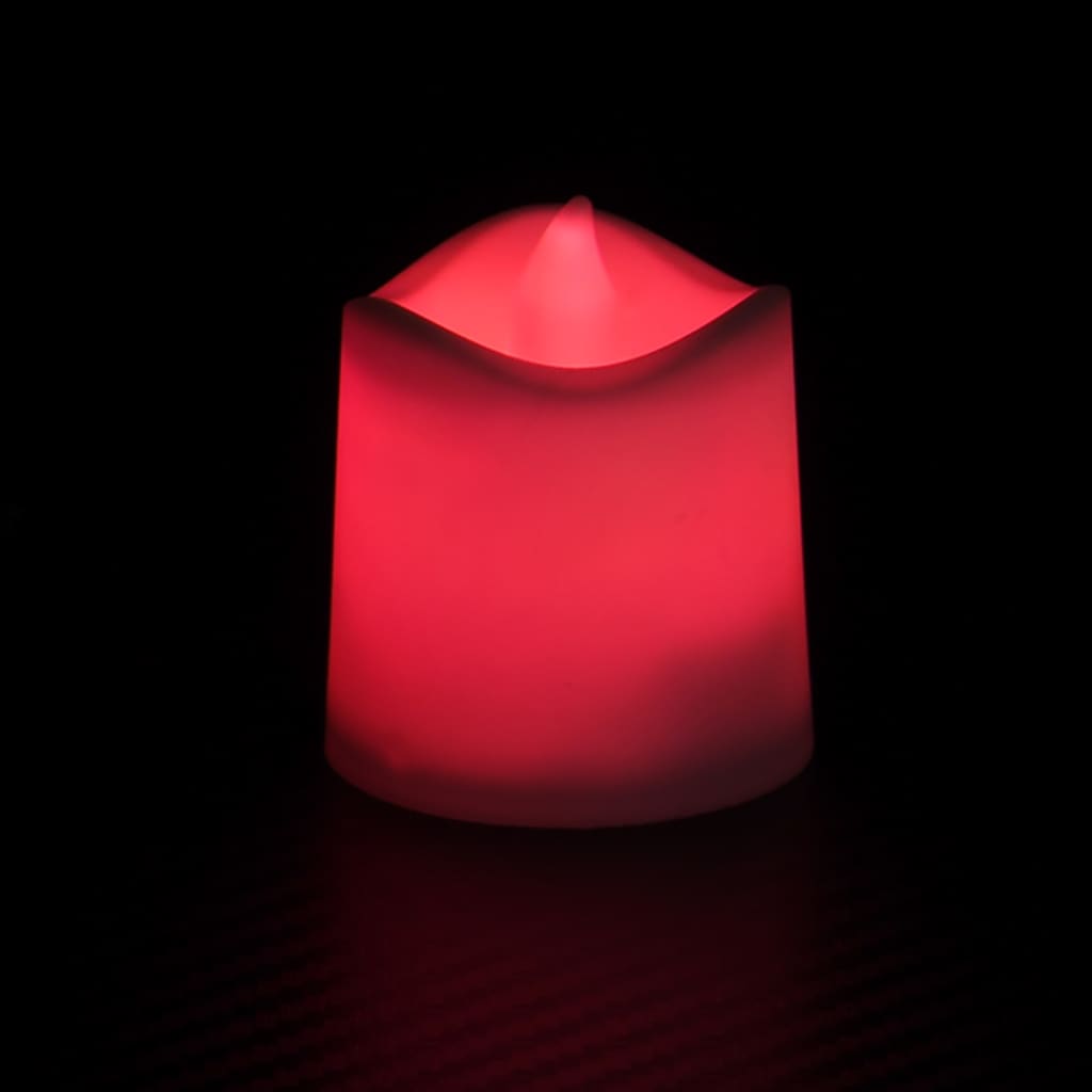 vidaXL Bezplamenné elektrické čajové svíčky LED 12 ks barevné