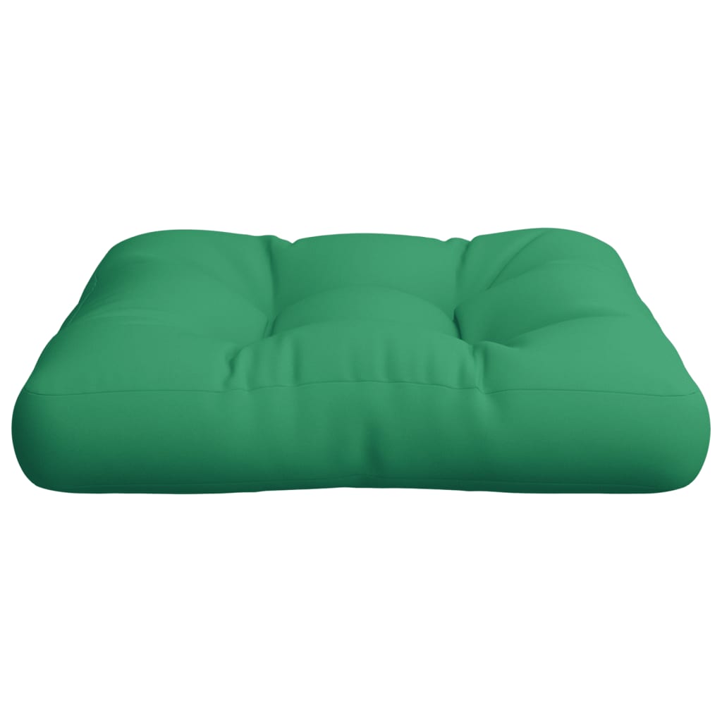 vidaXL Poduška na palety zelená 50 x 50 x 12 cm textil