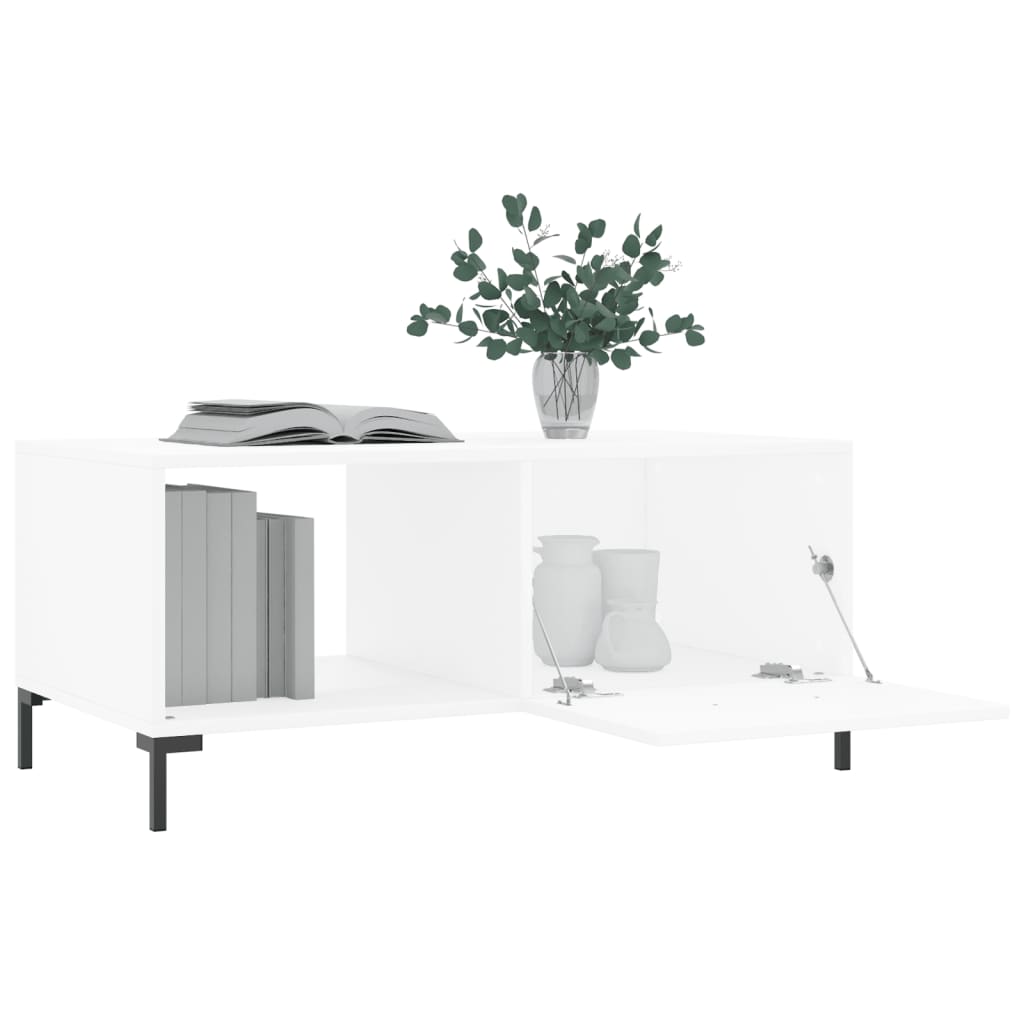 vidaXL Konferenční stolek bílý 90 x 50 x 40 cm kompozitní dřevo