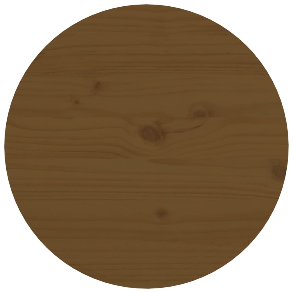 vidaXL Konferenční stolek medově hnědý Ø 55 x 60 cm masivní borovice