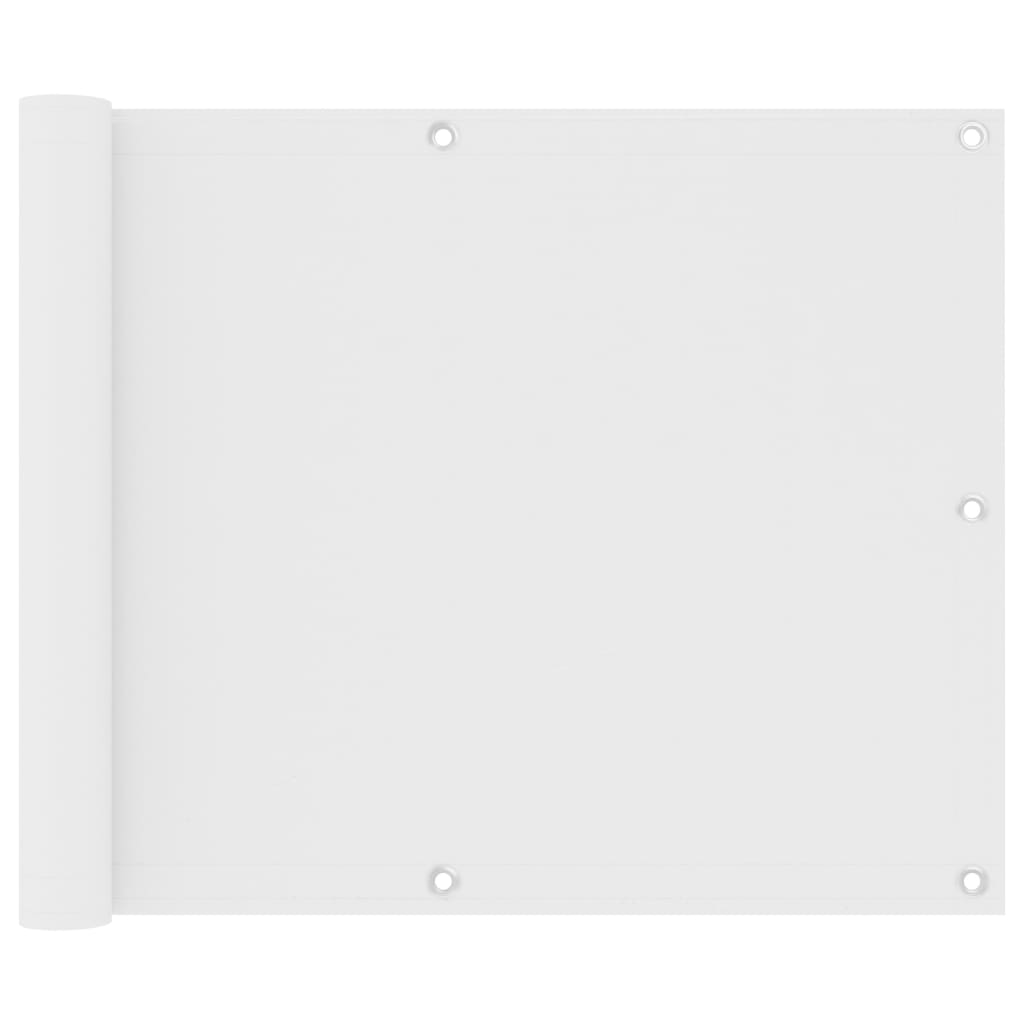 vidaXL Balkónová zástěna bílá 75 x 300 cm oxfordská látka