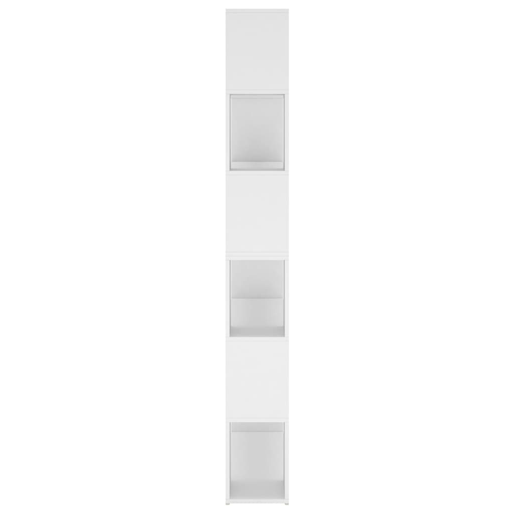 vidaXL Knihovna / dělicí stěna bílá 100 x 24 x 188 cm