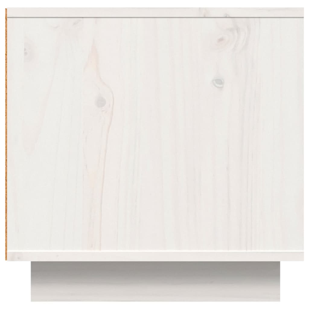 vidaXL TV skříňka bílá 140 x 40 x 40 cm masivní borové dřevo
