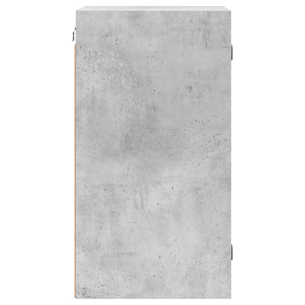 vidaXL Nástěnná skříňka skleněná dvířka betonově šedá 35x37x68,5 cm