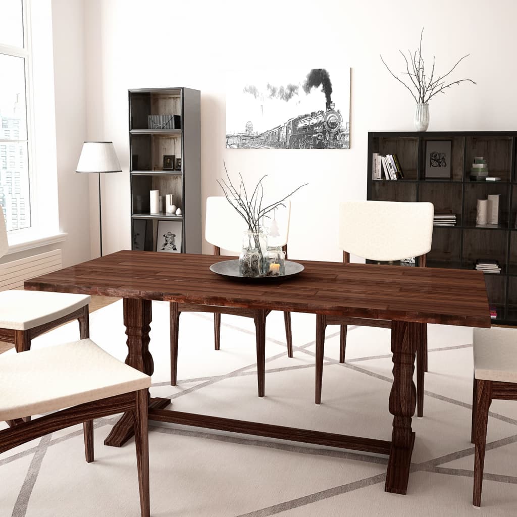 vidaXL Skládací stůl s trnoží masivní akáciové dřevo 180x80x75 cm