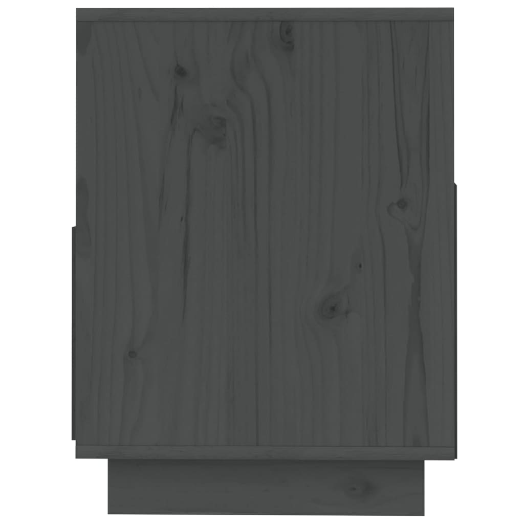 vidaXL TV skříňka šedá 140 x 37 x 50 cm masivní borové dřevo