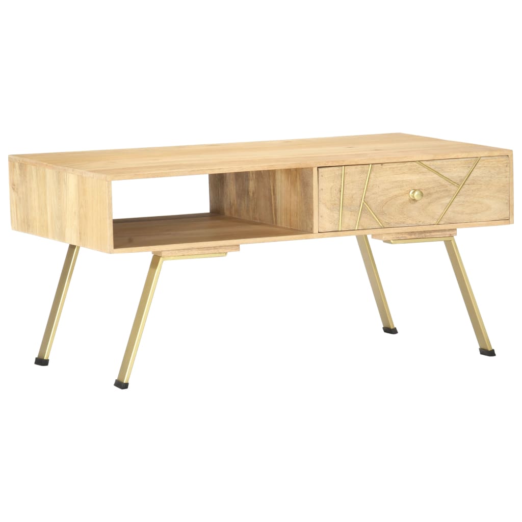 vidaXL Konferenční stolek 95 x 50 x 42 cm masivní mangovníkové dřevo
