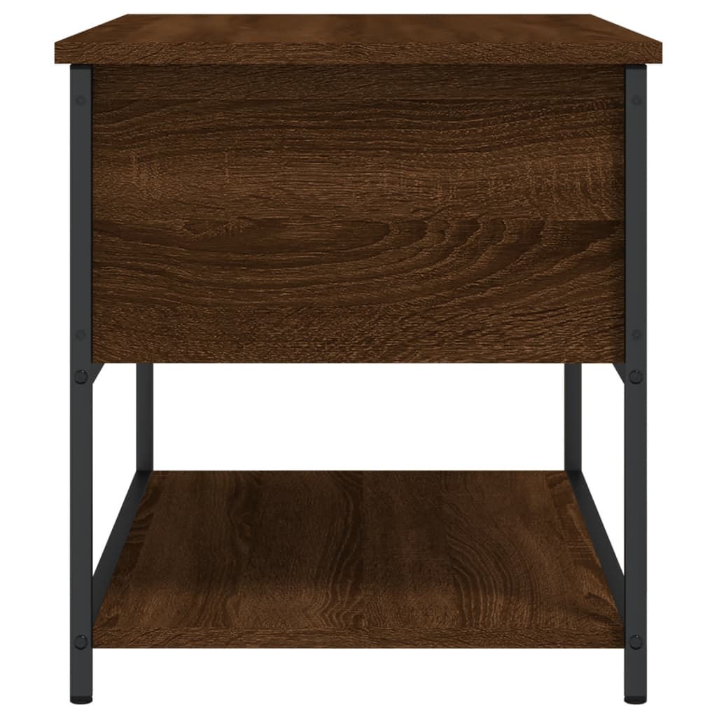 vidaXL Úložná lavice hnědý dub 70 x 42,5 x 47 cm kompozitní dřevo