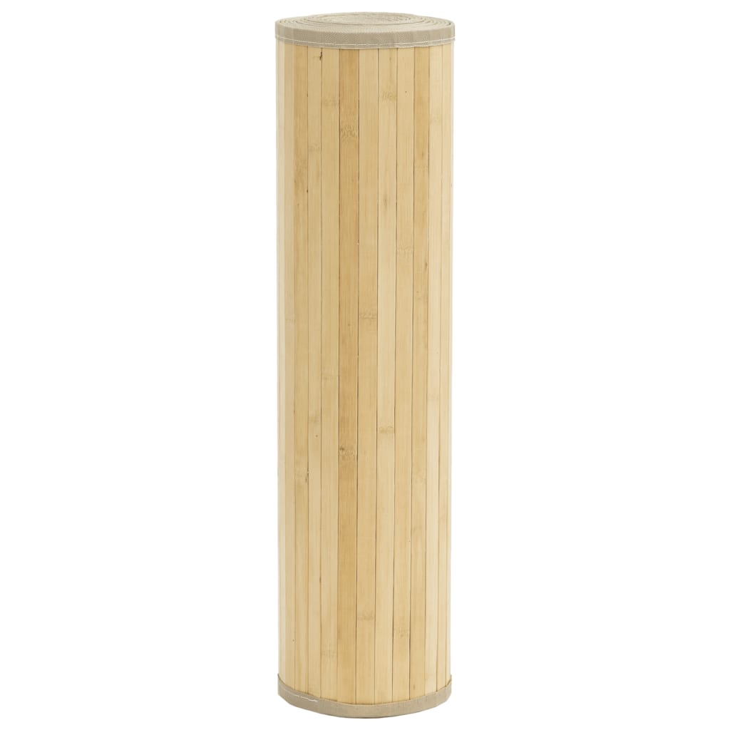 vidaXL Koberec obdélníkový světle přírodní 80 x 200 cm bambus