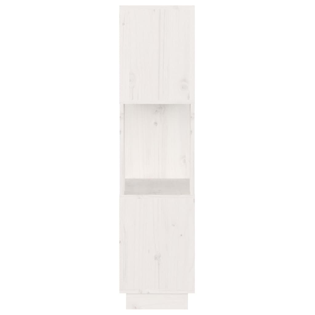 vidaXL Knihovna / dělicí stěna bílá 51 x 25 x 101 cm masivní borovice