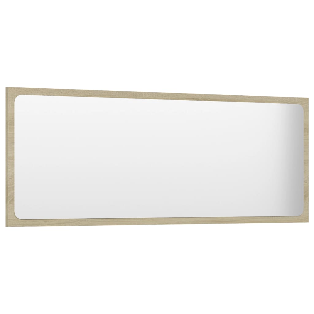 vidaXL Koupelnové zrcadlo dub sonoma 100 x 1,5 x 37 cm dřevotříska