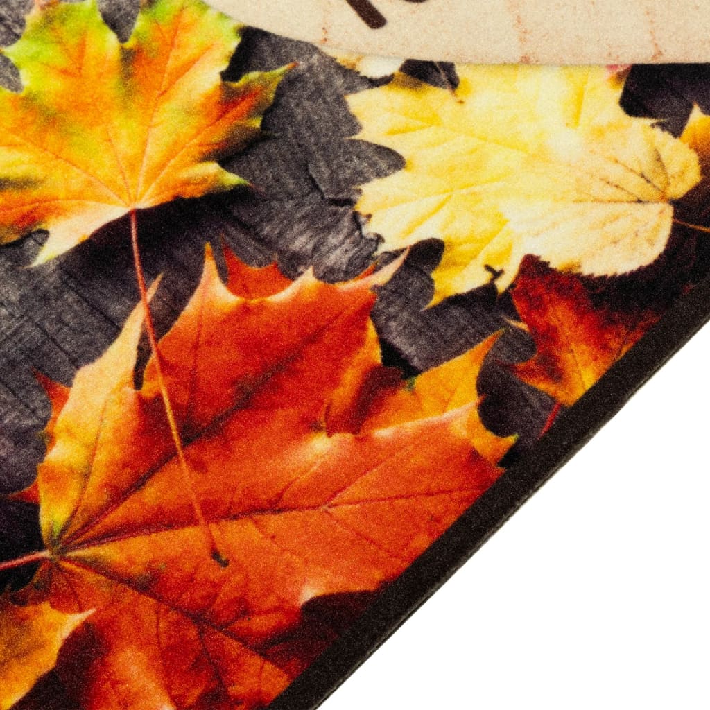 vidaXL Kuchyňský koberec omyvatelný Podzim 45 x 150 cm samet