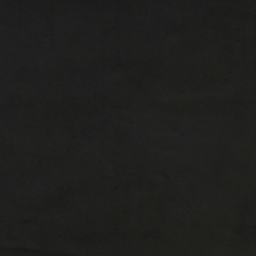 vidaXL Taštičková matrace černá 100 x 200 x 20 cm samet