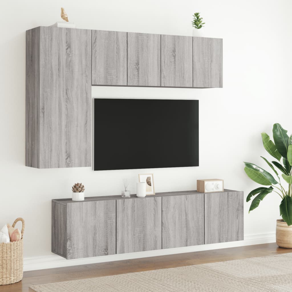 vidaXL TV skříňka nástěnná šedá sonoma 60 x 30 x 41 cm