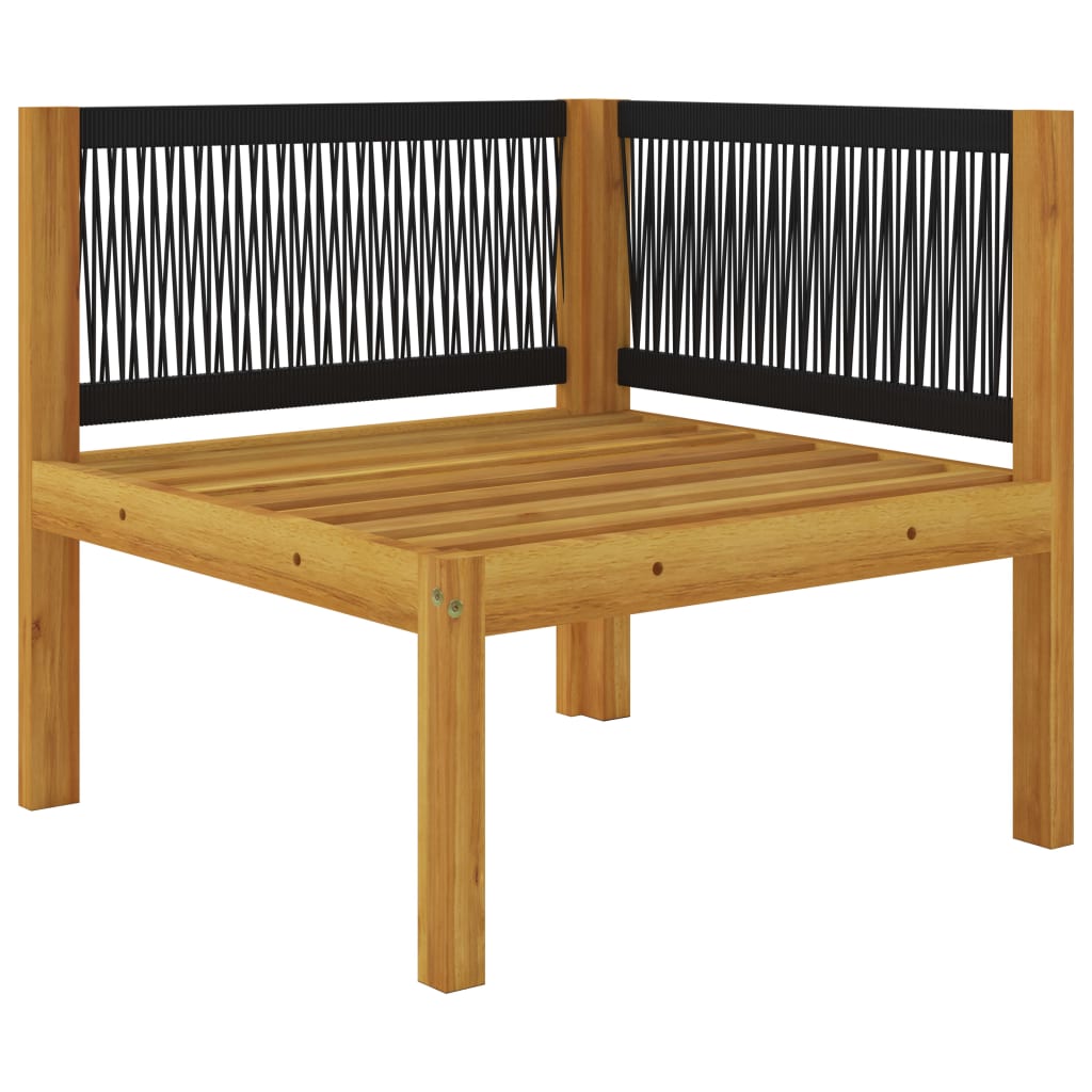 vidaXL 2místná zahradní lavice s poduškami masivní akáciové dřevo