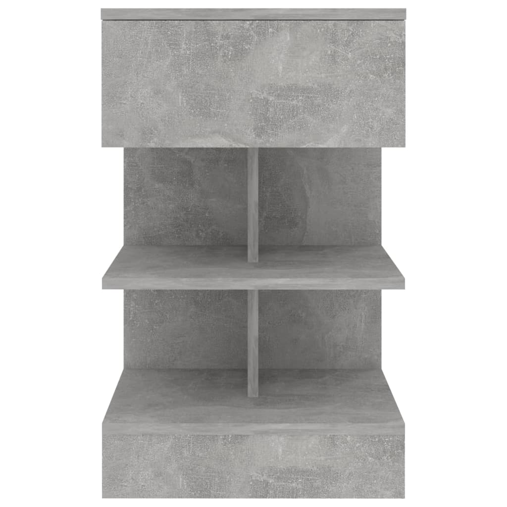 vidaXL Noční stolek betonově šedý 40 x 35 x 65 cm dřevotříska