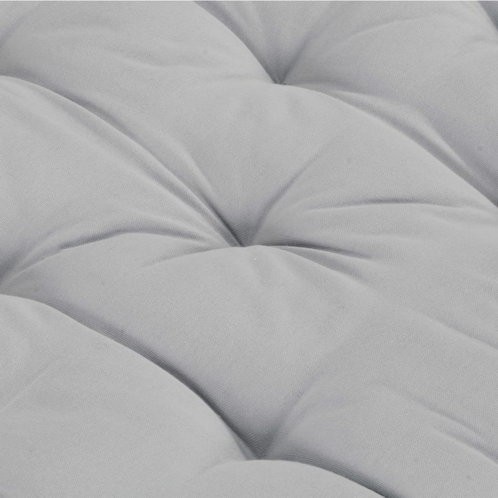 vidaXL Poduška na nábytek z palet bavlna 120 x 40 x 7 cm šedá