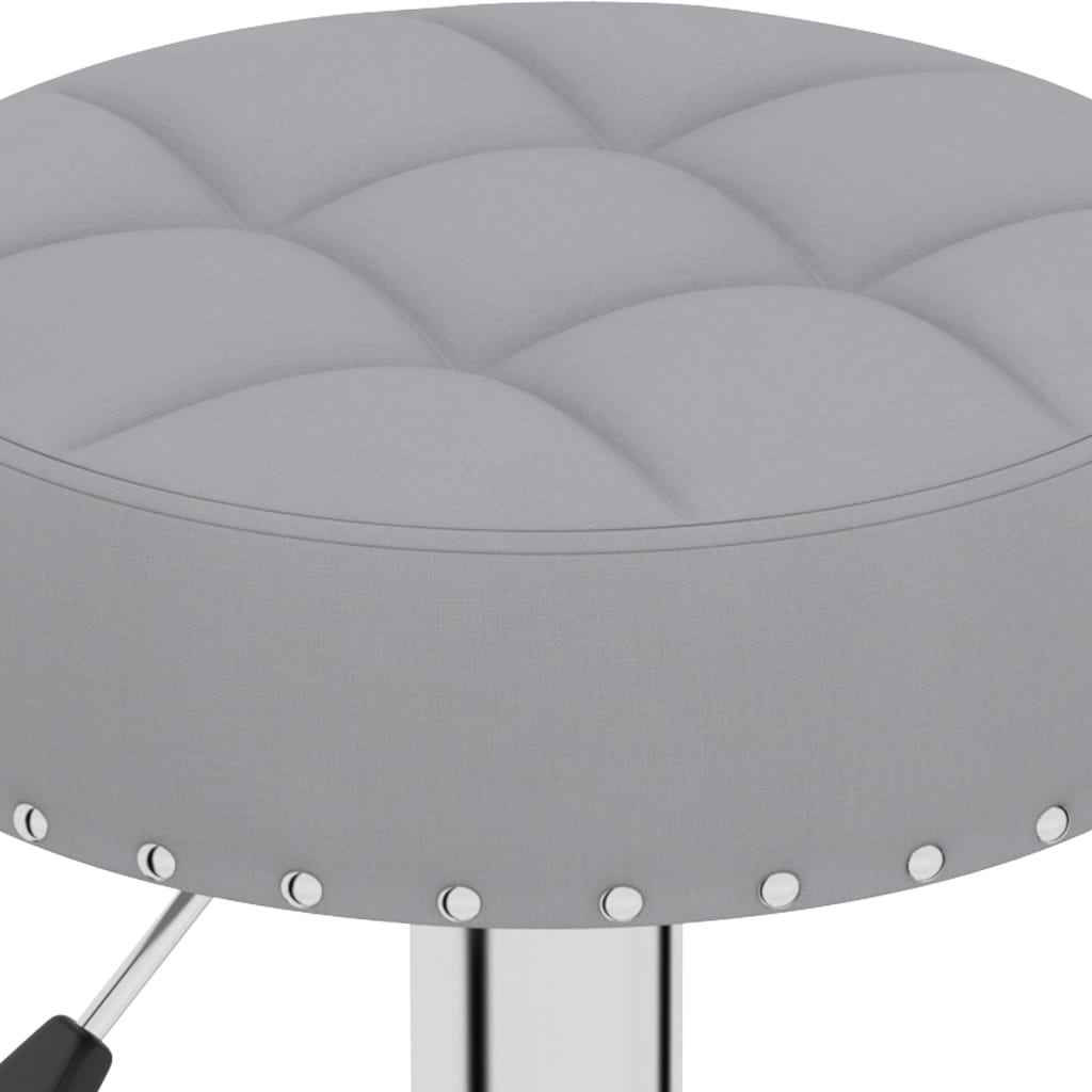 vidaXL Barové židle 2 ks šedé textil
