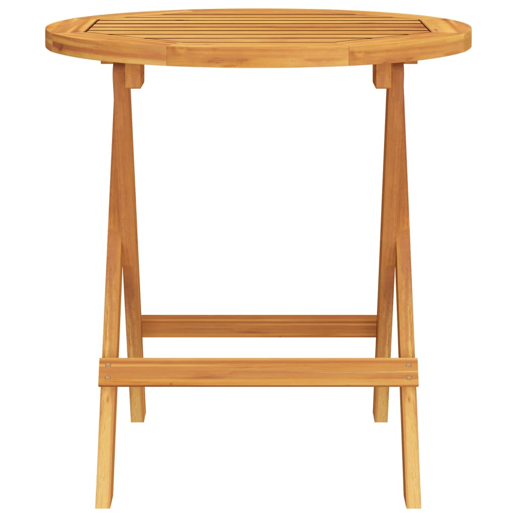 vidaXL Bistro stůl Ø 46 x 47 cm masivní akáciové dřevo