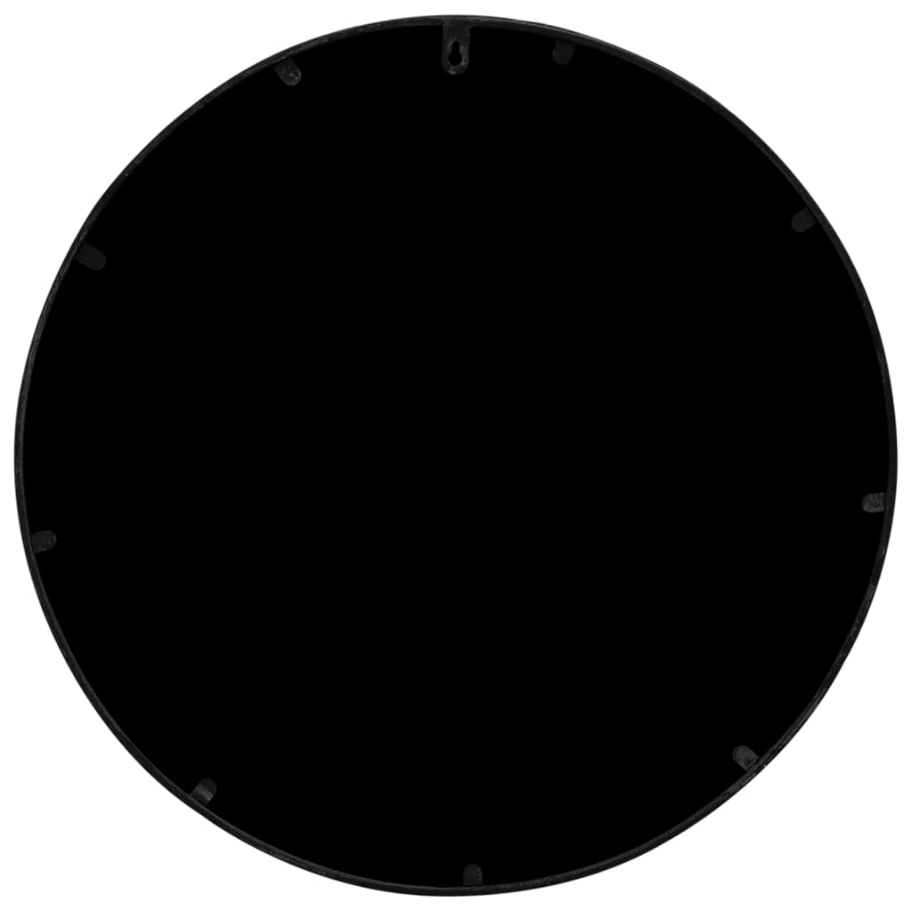 vidaXL Zrcadlo černé 60 x 3 cm železo kulaté do interiéru