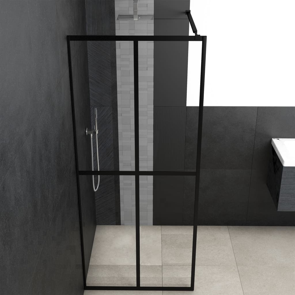vidaXL Zástěna do průchozí sprchy čiré tvrzené sklo 118 x 190 cm