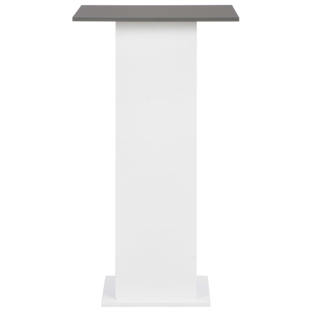 vidaXL Barový stůl bílý a antracitově šedý 60 x 60 x 110 cm