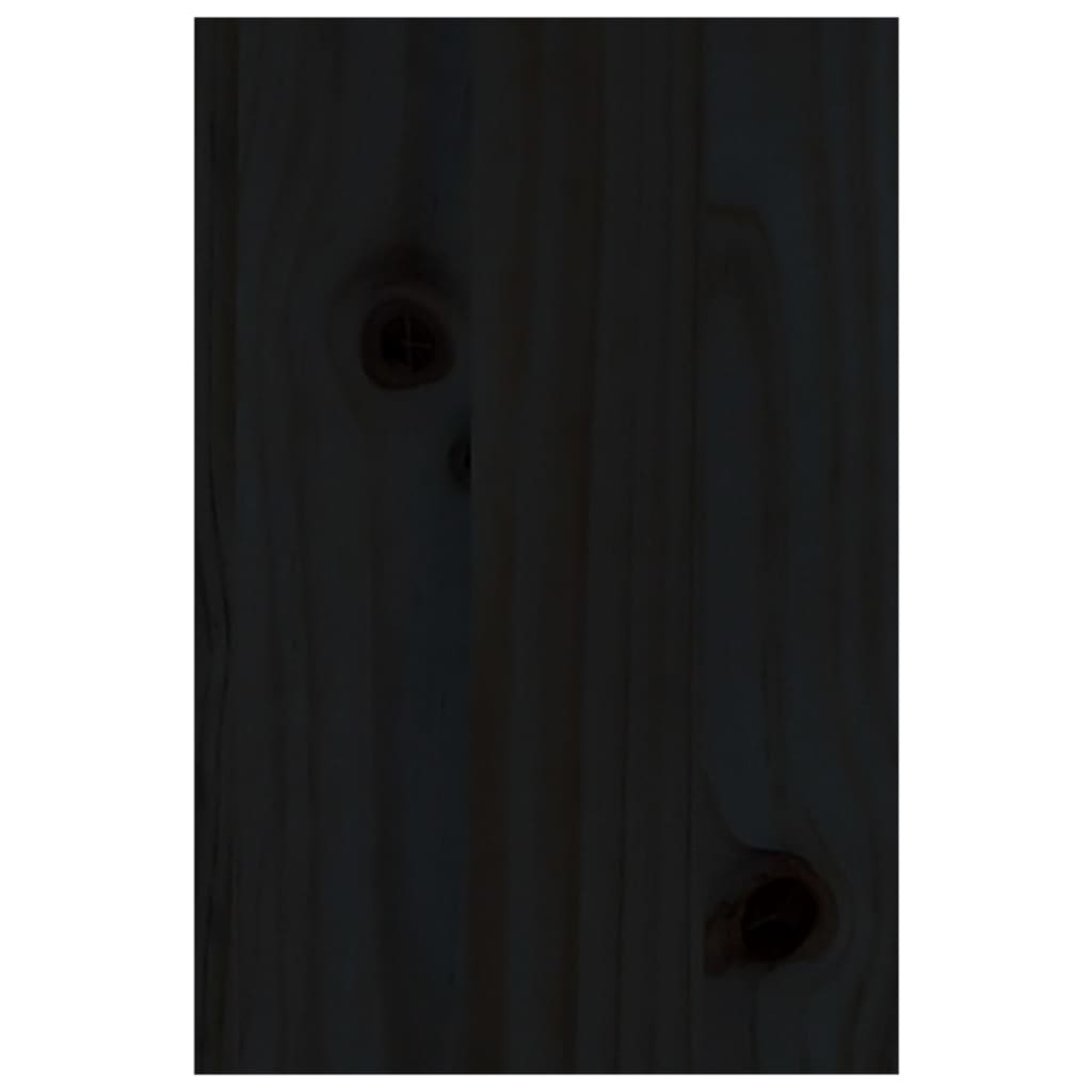 vidaXL Stojan na monitor černý 81x20x30 cm masivní borové dřevo