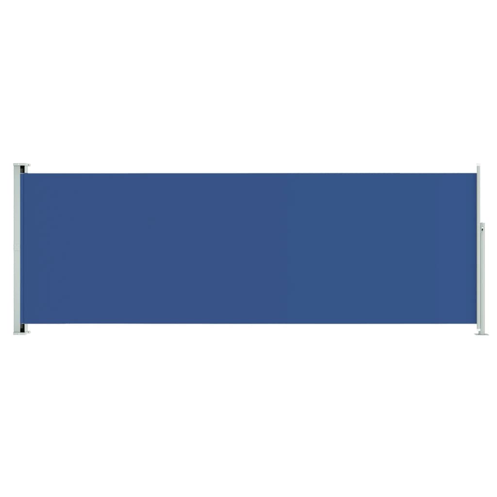 vidaXL Zatahovací boční markýza 220x600 cm modrá