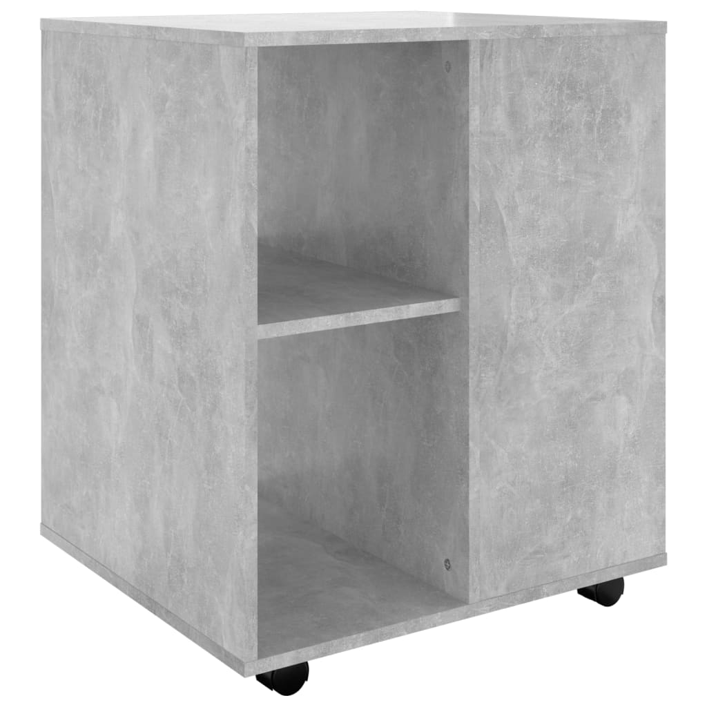 vidaXL Skříňka na kolečkách betonově šedá 60 x 53 x 72 cm dřevotříska