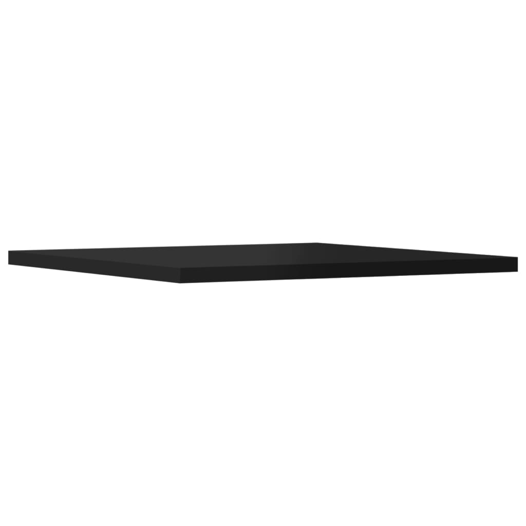 vidaXL Přídavné police 8 ks černé vysoký lesk 40x40x1,5 cm dřevotříska