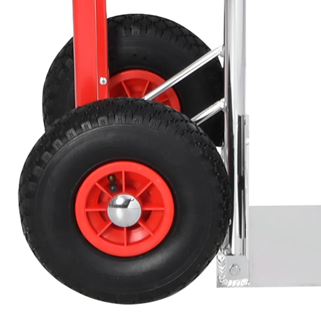 vidaXL Ruční vozík s držadly 49,5 x 45 x 118 cm hliník 150 kg