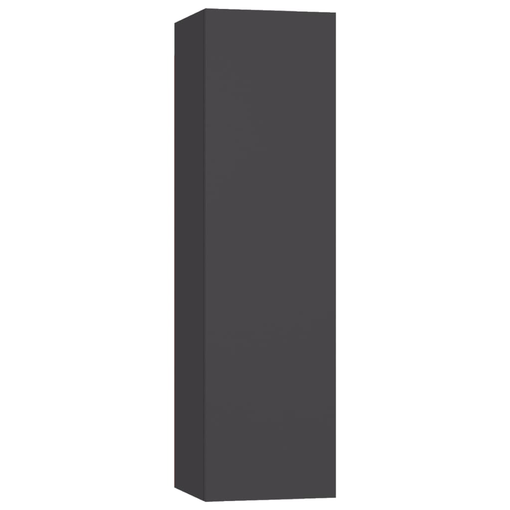 vidaXL TV skříňky 4 ks šedé 30,5 x 30 x 110 cm kompozitní dřevo
