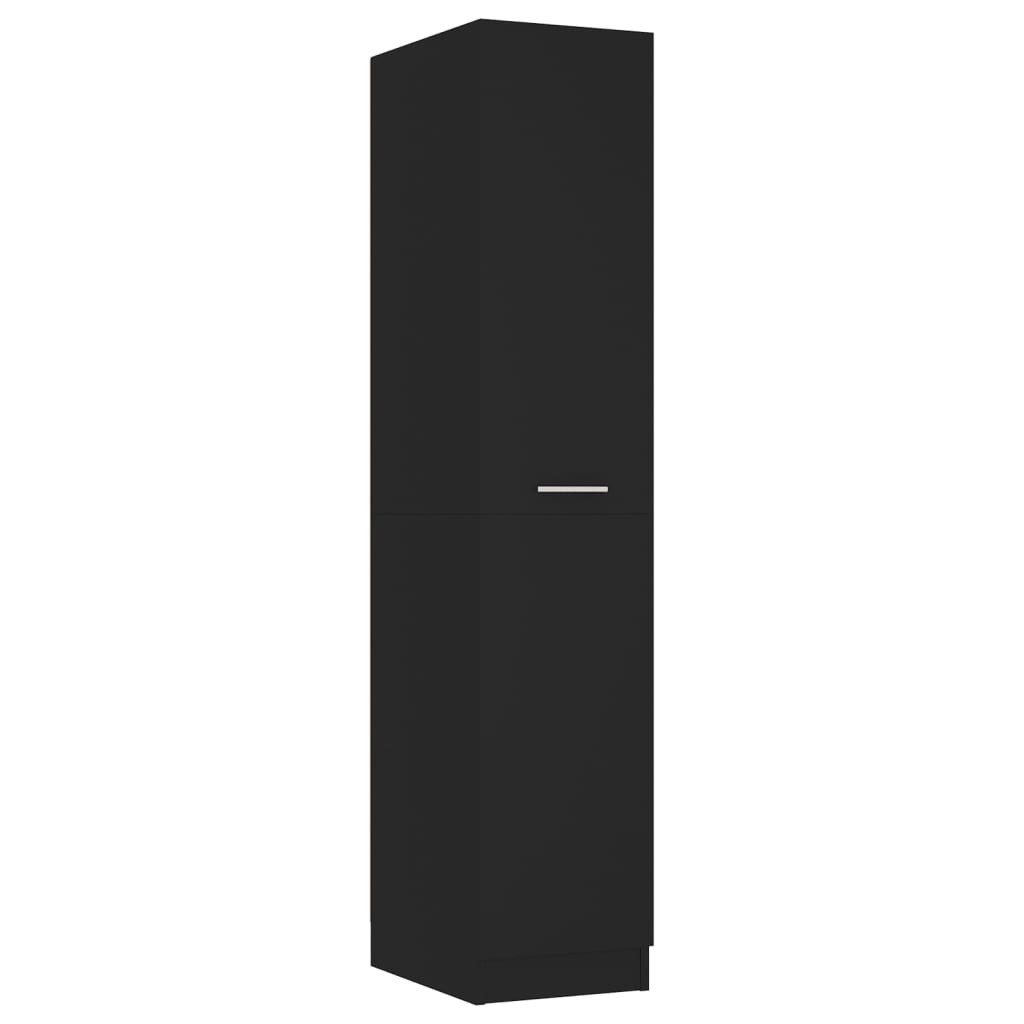 vidaXL Úložná skříňka černá 30 x 42,5 x 150 cm dřevotříska