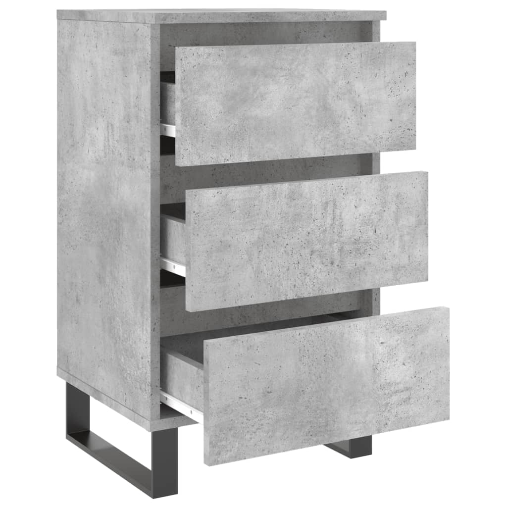 vidaXL Noční stolky 2 ks betonově šedé 40x35x69 cm kompozitní dřevo