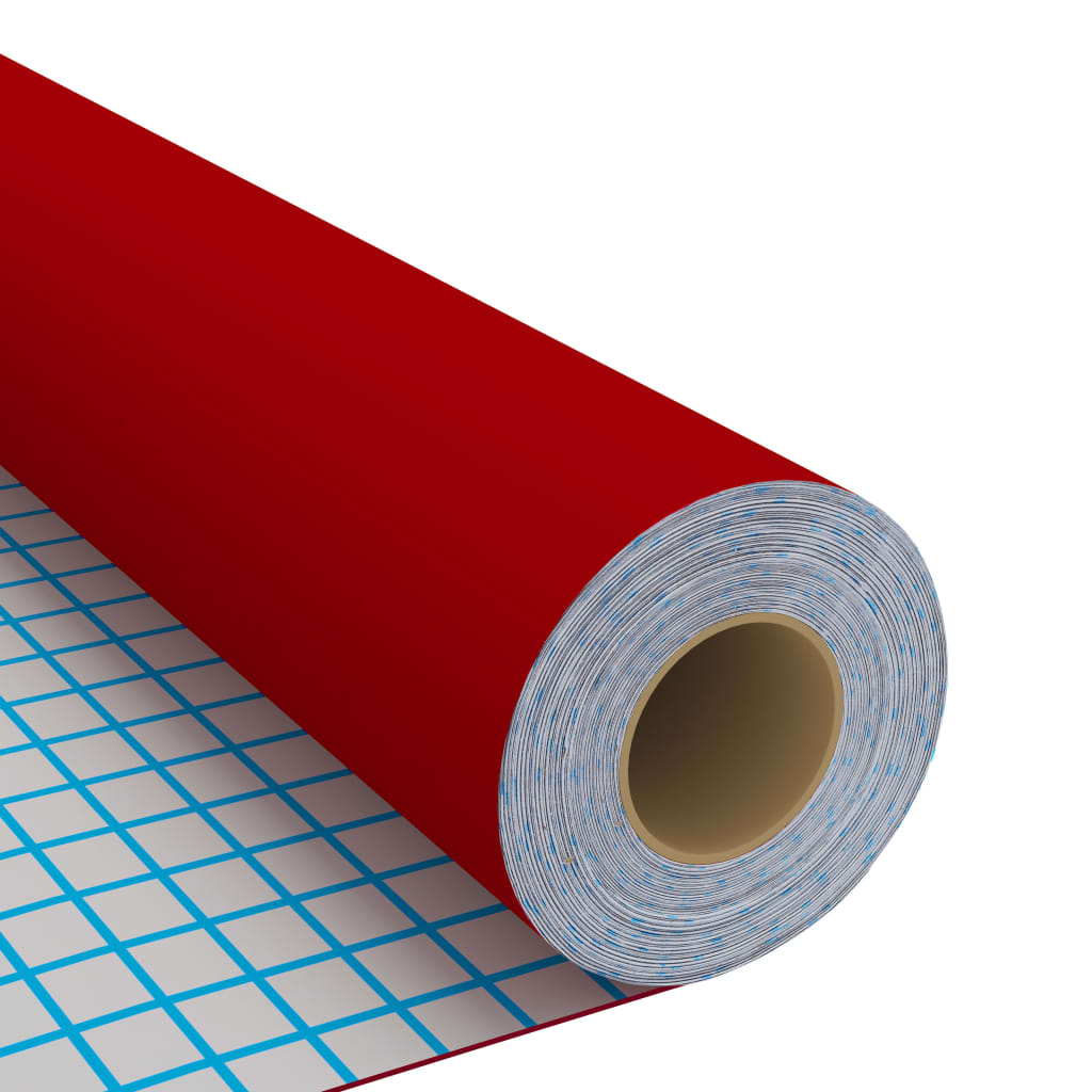 vidaXL Samolepící tapety na nábytek 2 ks červené 500 x 90 cm PVC