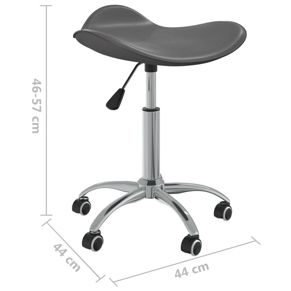 vidaXL Otočná jídelní židle šedá umělá kůže