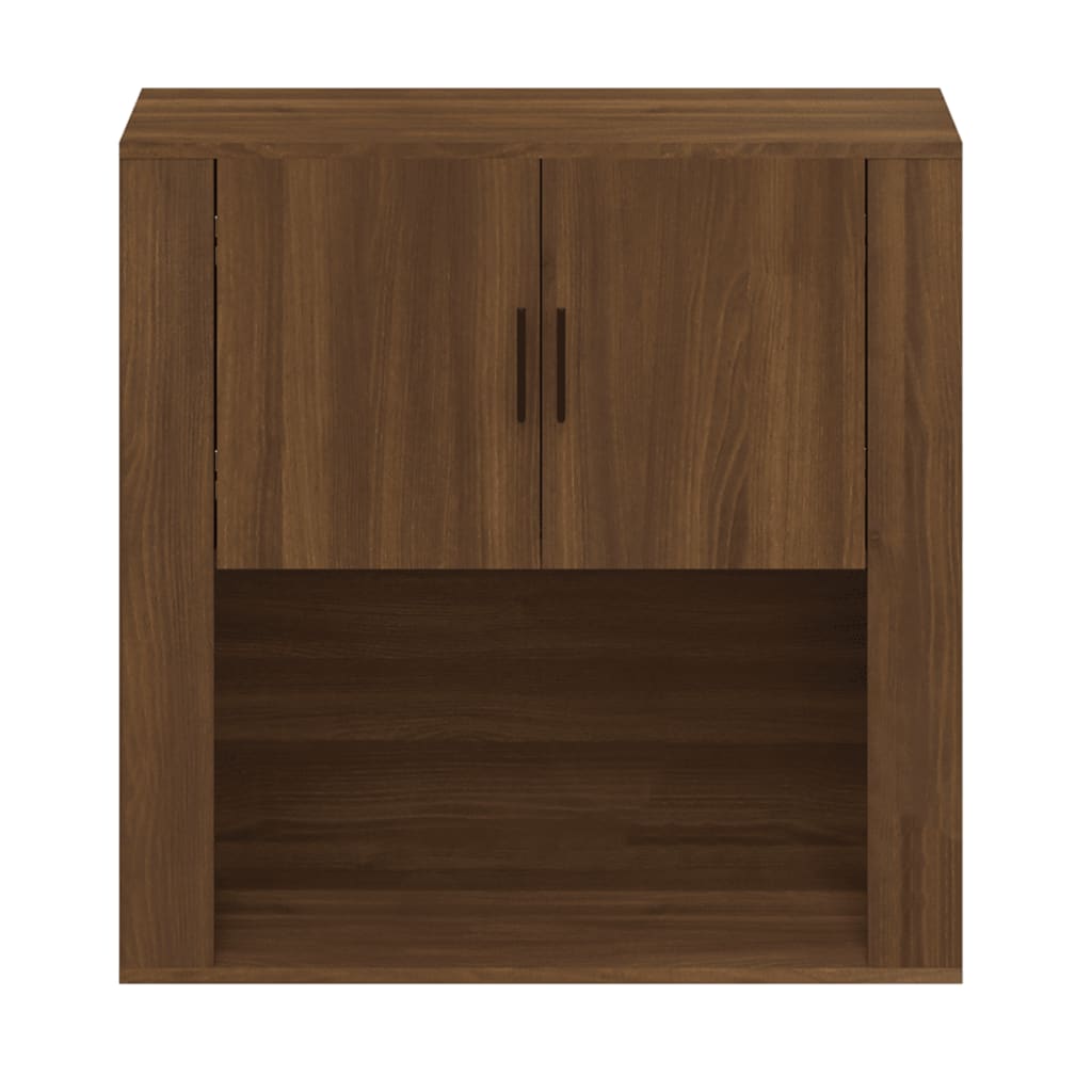 vidaXL Nástěnná skříňka hnědý dub 80x33x80 cm kompozitní dřevo