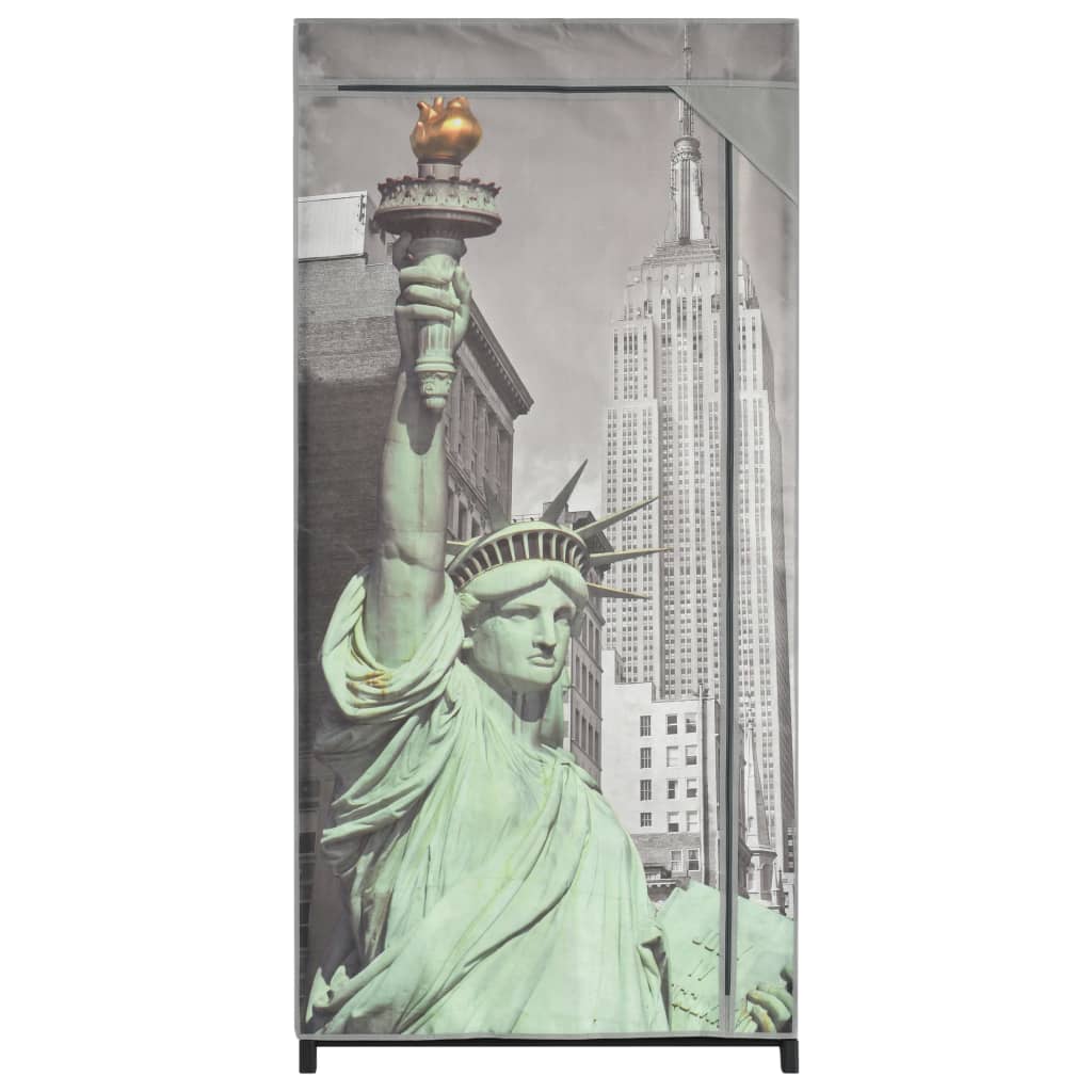 vidaXL Šatní skříň New York 75 x 45 x 160 cm textil