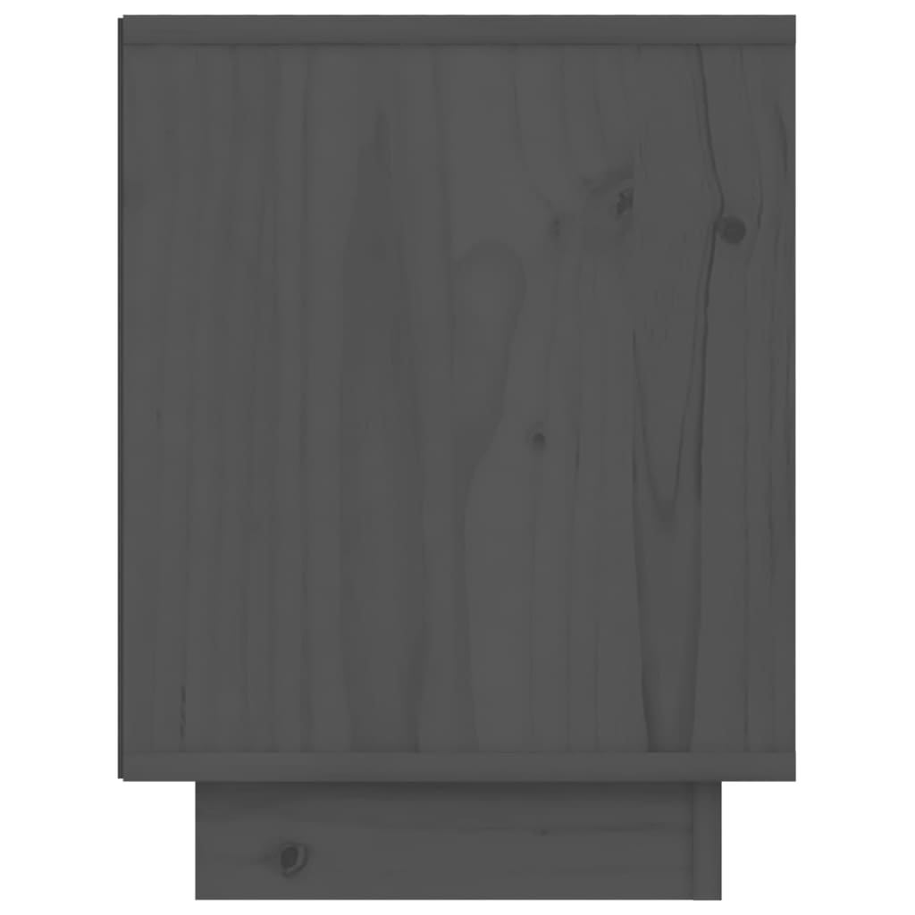 vidaXL Noční stolky 2 ks šedé 40 x 30 x 40 cm masivní borové dřevo