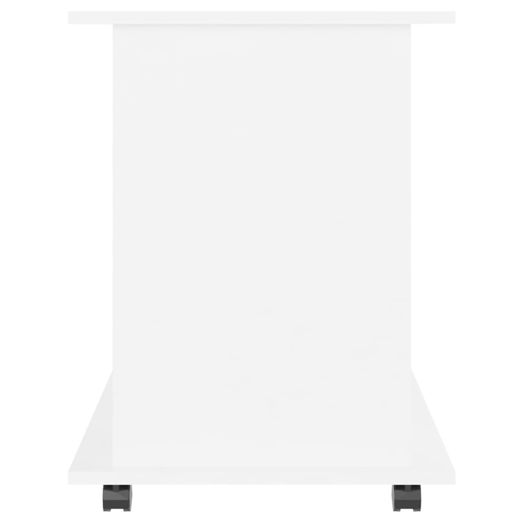 vidaXL Skříňka na kolečkách bílá 60 x 45 x 60 cm dřevotříska
