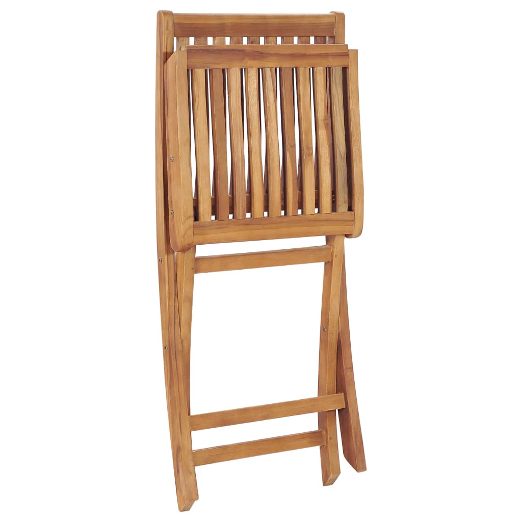 vidaXL Skládací zahradní židle s poduškami 6 ks masivní teak
