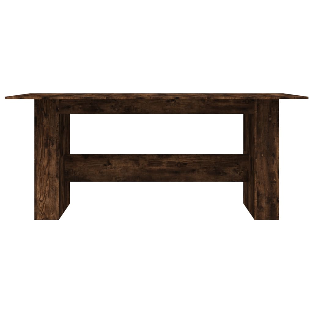 vidaXL Jídelní stůl kouřový dub 180 x 90 x 76 cm kompozitní dřevo