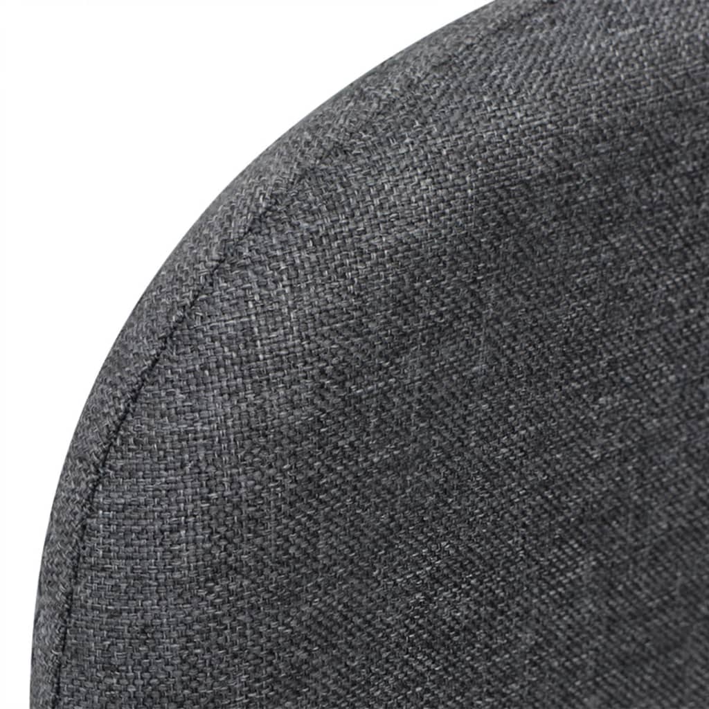 vidaXL Rozkládací křeslo tmavě šedé textil