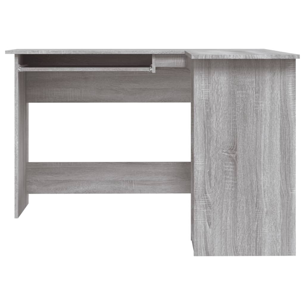 vidaXL Rohový psací stůl šedý sonoma 120x140x75 cm kompozitní dřevo