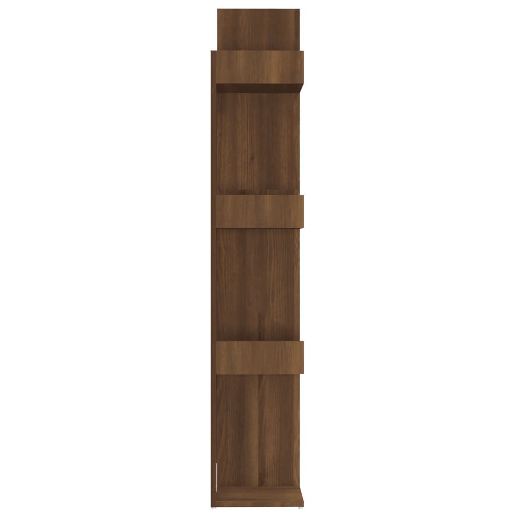 vidaXL Knihovna hnědý dub 86 x 25,5 x 140 cm kompozitní dřevo