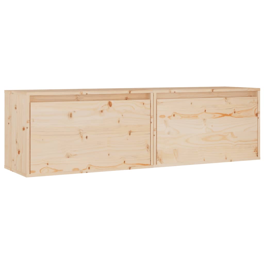 vidaXL Nástěnné skříňky 2 ks 60 x 30 x 35 cm masivní borové dřevo