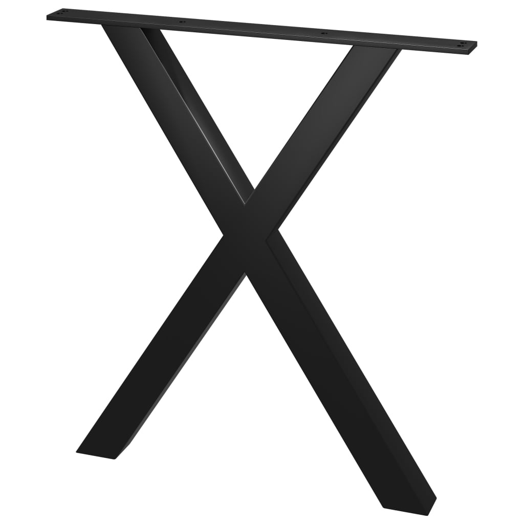 vidaXL Nohy k jídelnímu stolu ve tvaru X 2 ks 60 x 72 cm